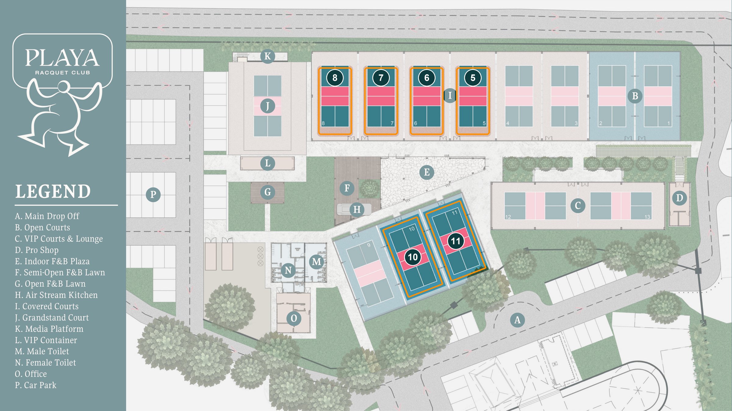 PLAYA Racquet Club Parc Subang floor plan